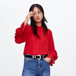 Zara Ruffled Blouse